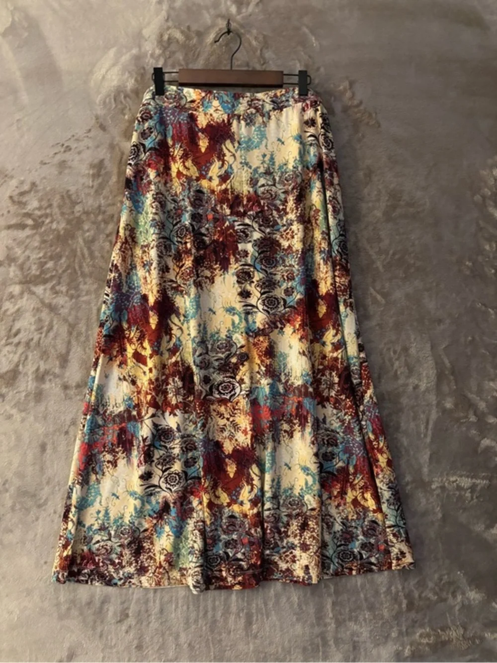 Jones Studio Abstract Maxi Skirt Women’s Size L Multi-Color